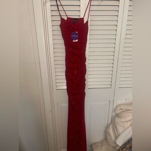 Elegant Red Evening Dress